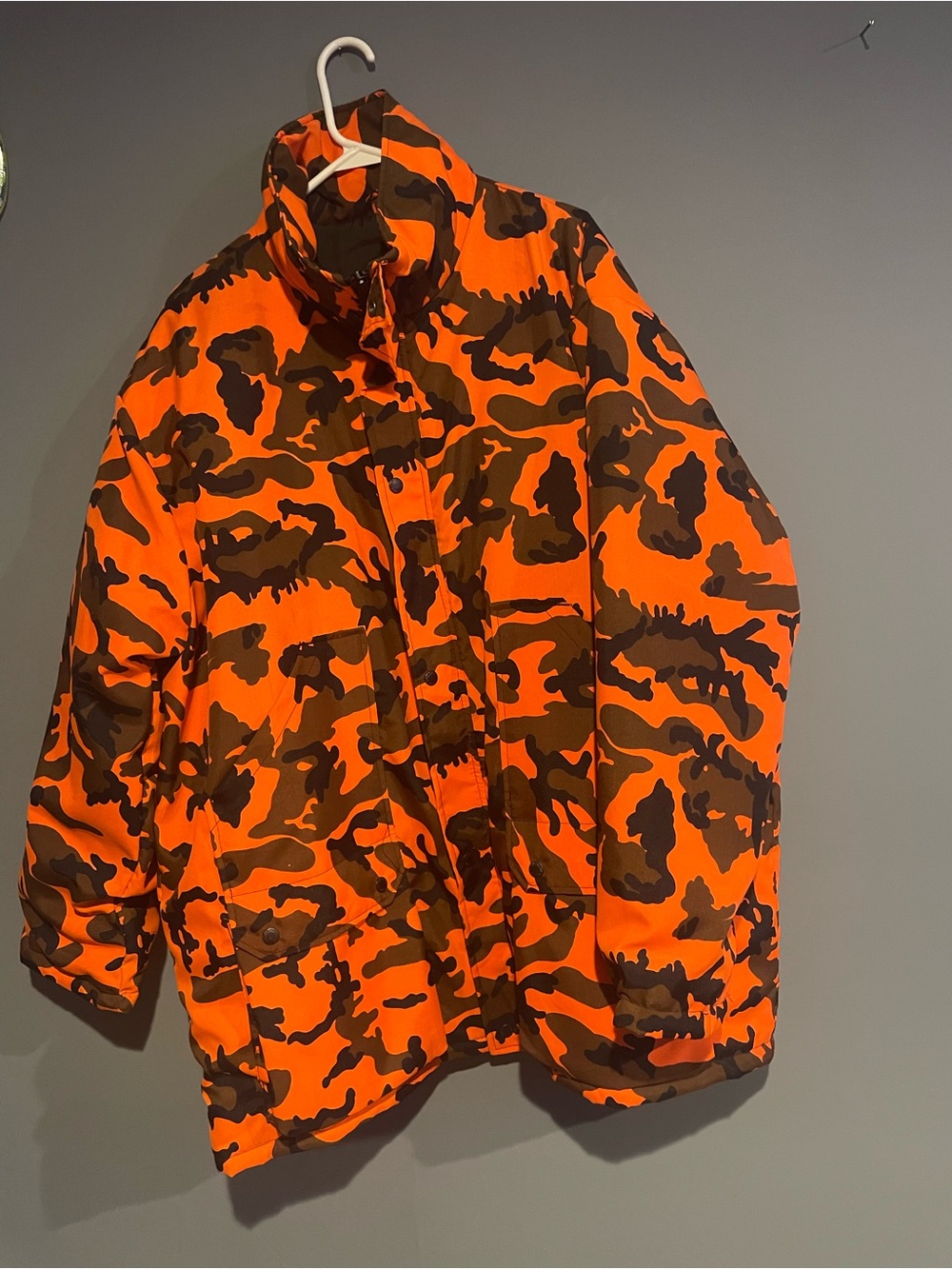 Vintage Winchester Hunting Jacket Mens 2XL NEVER WORN Orange Camo Insulated
